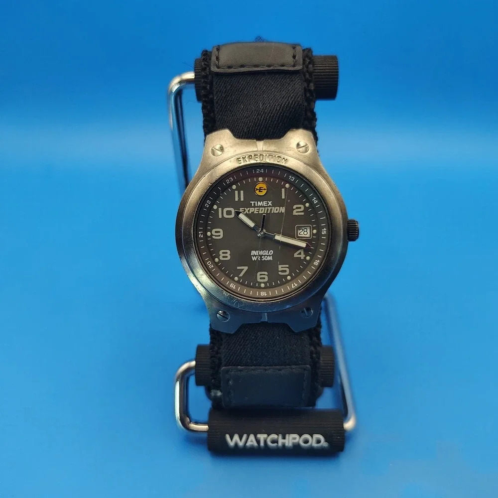 Vintage 2003 Timex Expedition 40mm Mens Quartz Field Watch (Indiglo Not Working)
